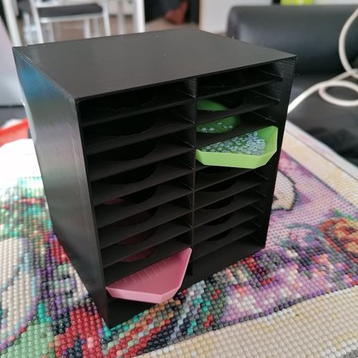 diamand painting organizer gadget 3D print model - Mito3D