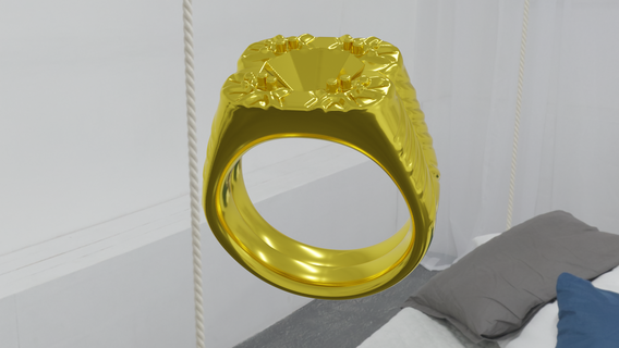 diamantado anel diamante joalheria 3d print model - Mito3D