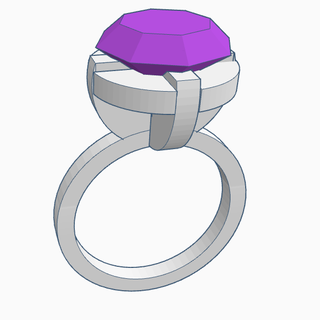 diamond Jewelry jewel ring 3d print model - Mito3D