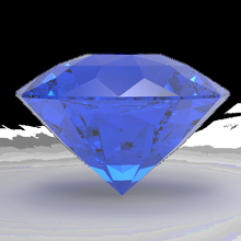 diamond 2 jewelry glass 3d print model - Mito3D