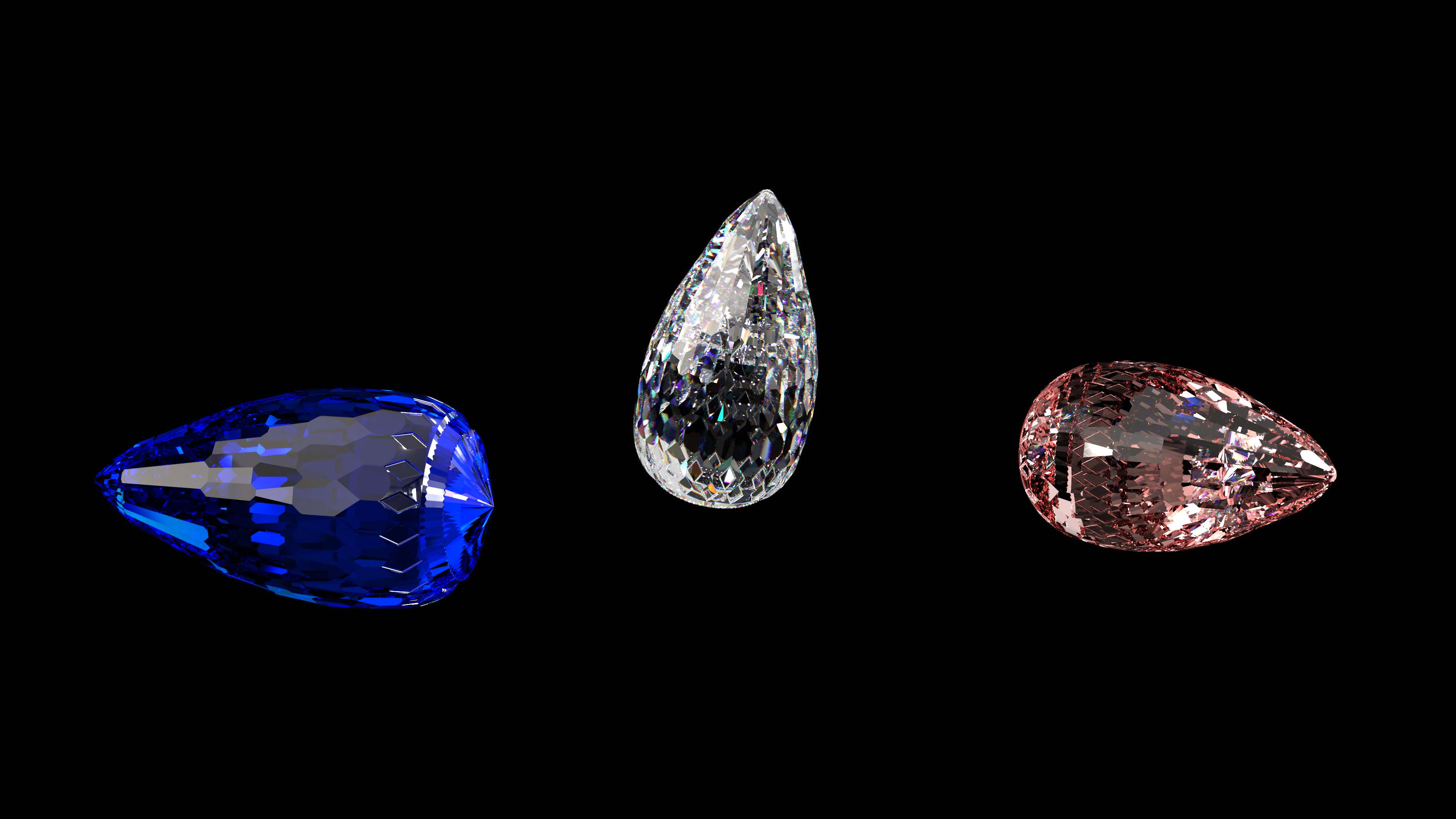 diamante 3 Smeraldo pino cono 3D print model - Mito3D