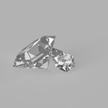 diamante de 6 lados, 8 lados jóias 3d print model - Mito3D
