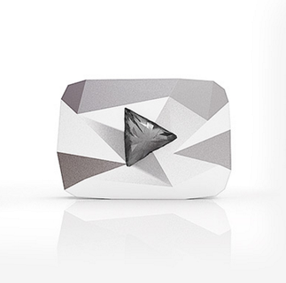 diamant bouton Youtube 3d print model - Mito3D