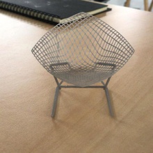 diamond chair harry bertoia architecture design miniature furniture scale model 3d print model - Mito3D