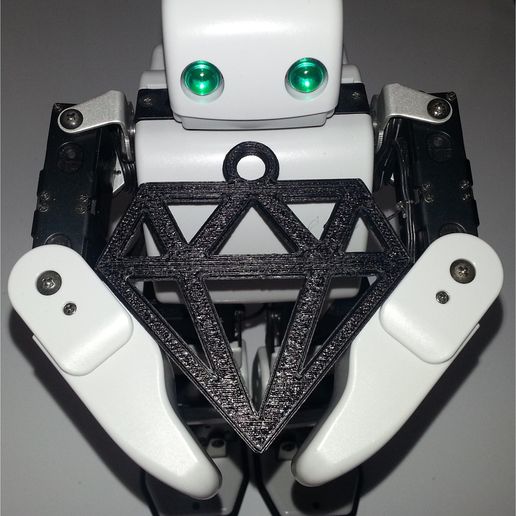 diamant charme 3D print model - Mito3D