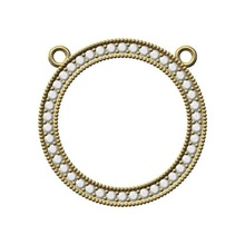diamant cercle pendentif bulle ornements 3d impression modèle bijoux imprimable or argent ornement mode luxe accessoires symbole Collier sterling rond 3d print model - Mito3D