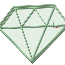 diamant coupeur de biscuit outil craquelins 3d print model - Mito3D