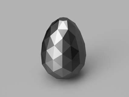 Diamant Kristall Stein geometrisch Polygon 3d print model - Mito3D