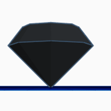 diamond não vá delicado boa-noite a moda diamante batman frase 3d print model - Mito3D