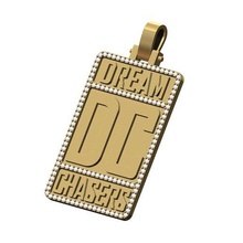 diamond dream chasers rectangular pendant 3d print model jewelry printable gold silver jewellery necklace luxury swag hiphop bling sterling bail fashion pendants 3d print model - Mito3D