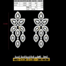 diamond earing jewelry 3d print model - Mito3D