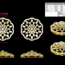 diamond earing jewelry 3d print model - Mito3D