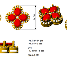diamond earrings jewelry 3d print model - Mito3D