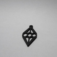 diamant boucles d'oreilles stl file 3d impression 3d print model - Mito3D