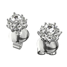 brincos de diamante jóias diamantes jewerly cnc resina 3d print model - Mito3D