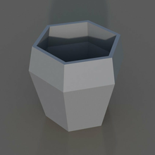 diamond geometric vase amazing render art beautiful best creative cup easy print educational eometry flowe fun geo hex hexagon low poly lowpoly mathematical plant holder planter planters polygon pot potted quick vases household 3d print model - Mito3D