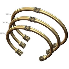 diamond greek key ornament cuff bracelet sizes 3d print model 3d print model - Mito3D