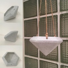 ekici asılı elmas ev bahçe gem taş taşlar pot dekorasyonu bitkiler bitki 3d print model - Mito3D