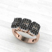 diamond jewelry ring fashion 3d print model - Mito3D