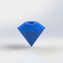 Diamant Schlüsselbund Gadget schick Schlüssel Kette Kunst cool 3d print model - Mito3D