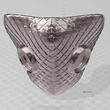 Diamant Maske Kunst covid 3d print model - Mito3D