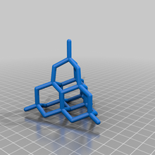diamond model allotrope carbon chemistry molecular science teaching learning 3d print model - Mito3D