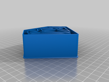 diamond nestable box v1 thing 3d print model - Mito3D