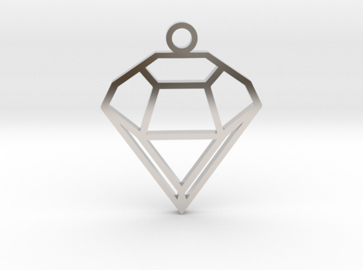 diamond pendant pending 3D print model - Mito3D