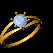 elmas yüzük takı mücevher küpe mücevherler altın gümüş mükemmel 3d print model - Mito3D
