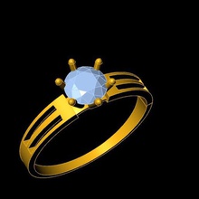 diamante anel joalheria jóias brinco brincos ouro prata gema excelente 3d print model - Mito3D