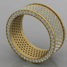 diamante anillo accesorios Moda 3d matriz joyería oro diseñador GoldDesigner JewelleryDesigner joya rinoceronte sencillo flor collar fusión pulsera colgante pendiente on trend tendencias oreja modelo conjunto 3d print model - Mito3D