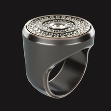 diamond ring jewelry jewellery design hand 3d print model - Mito3D