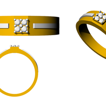 diamant bague bijoux 3d print model - Mito3D