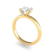 diamond ring jewelry stl 3d classic ladies 3d print model - Mito3D