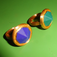 diamond ring jewelry ruby emerald jewel stone 3d print model - Mito3D