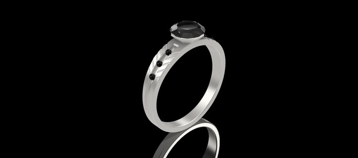 diamond ring ringdesign ringmodelling 3dring 3dringmodelling designer jewelery jewelerydesign 3d print model - Mito3D