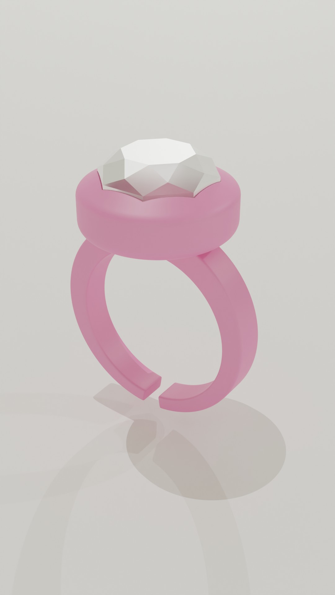 diamond ring toy 3D print model - Mito3D