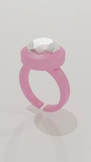 diamond ring diamond ring toy  3d print model - Mito3D