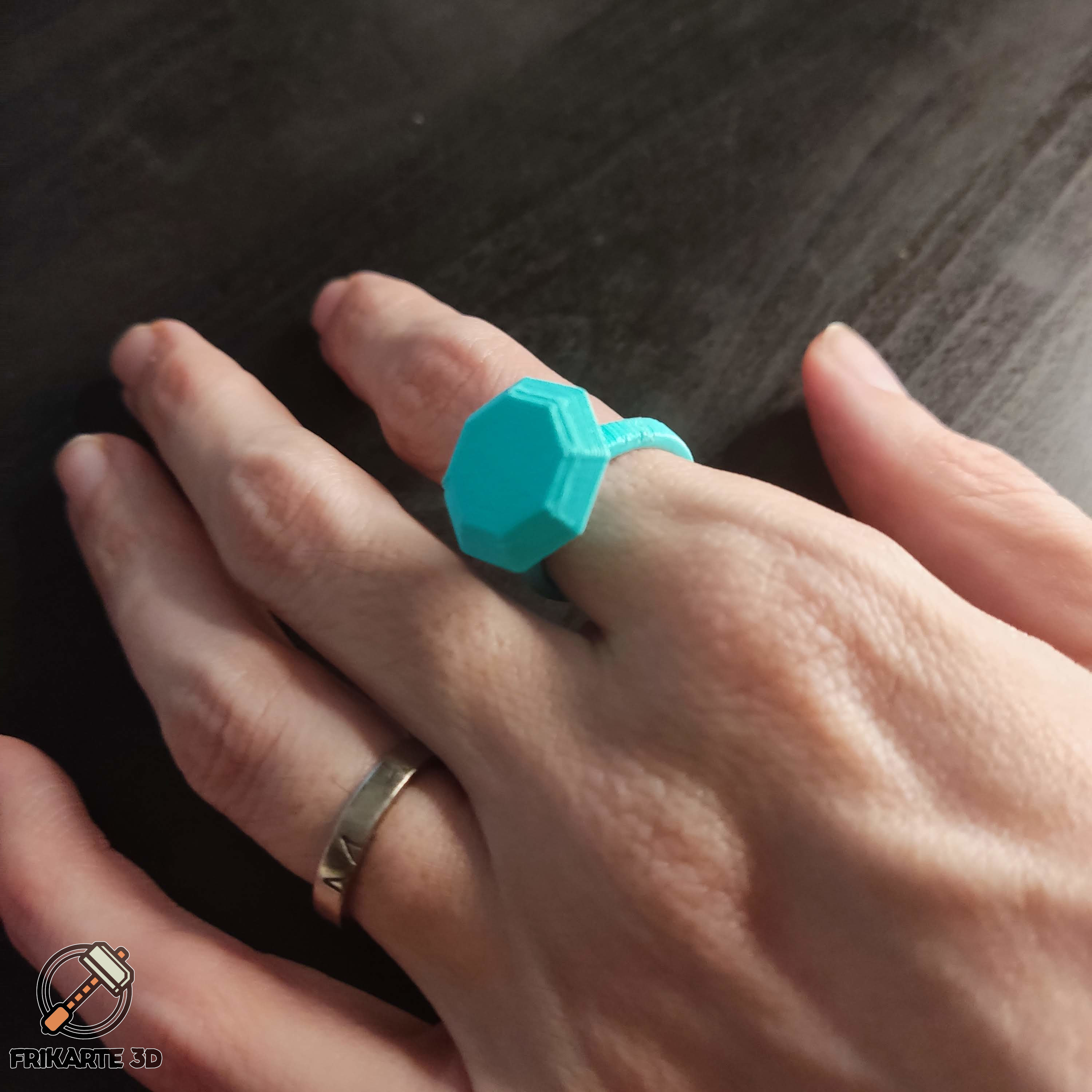 diamond ring jewel jewelry diy easy pretty cool wonderful 3D print model - Mito3D