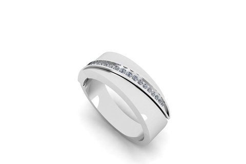 diamond ring r 207 rings gold silver jewelry stl file 3d printed accessories sapphire3d printing 3dprint jewellery make woman gem stone jewel wedding printable 3d print model - Mito3D