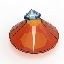 diamante urna 3d print model - Mito3D