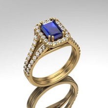 Diamanten Engagement Ring Schmuck Diamant 3d print model - Mito3D