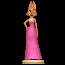 diane foxington pink dress - bad guys 3d print model - Mito3D