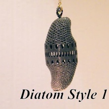 diatom style 1 home decoration fir christmas xmas tree torsion ornament chrismas house stl while jewel necklace 3d print model - Mito3D
