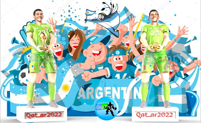 dibu martinez qatar scaloni messi world cup fifa brazil argentina mate dimaria di maria scaloneta champion archer goalkeeper 3d print model - Mito3D
