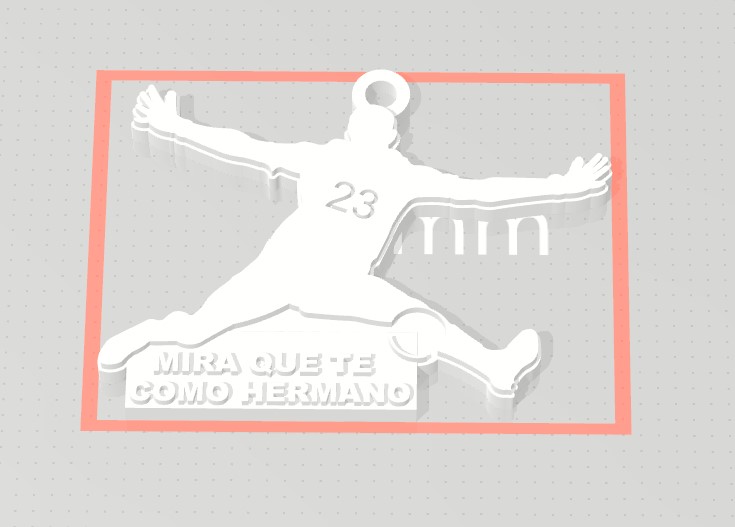 dibu martinez keychain marinez argentina world soccer 3D print model - Mito3D