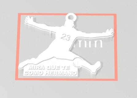 geç Martinez anahtarlık Marinez Arjantin dünya Futbol 3d print model - Mito3D