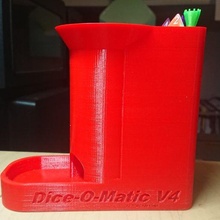 dice-o-matc v4 game dice holder tower 3d print model - Mito3D