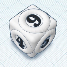 dice art toy 3d print model - Mito3D