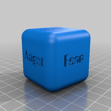 Würfel - Spiel-angst, die Angst miedo Spiel 3d print model - Mito3D
